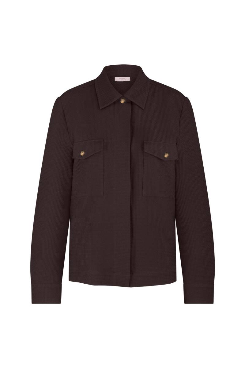 Studio Anneloes - Jessa waffle jacket espresso - Gr. - M von Studio Anneloes