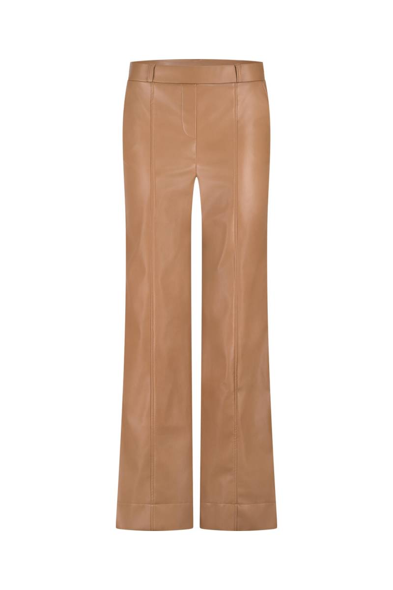 Studio Anneloes - Josie faux leather trousers cognac - Gr. - S von Studio Anneloes
