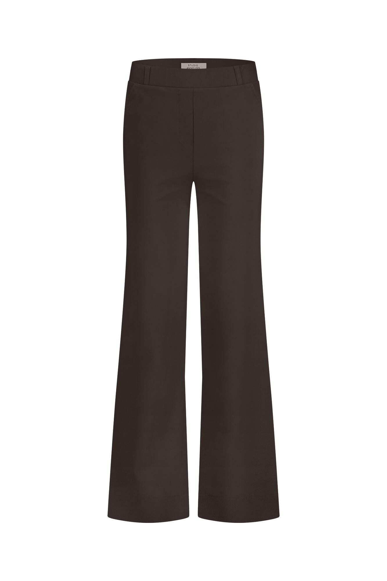 Studio Anneloes - Lexie bonded trousers espresso - Gr. - XL von Studio Anneloes
