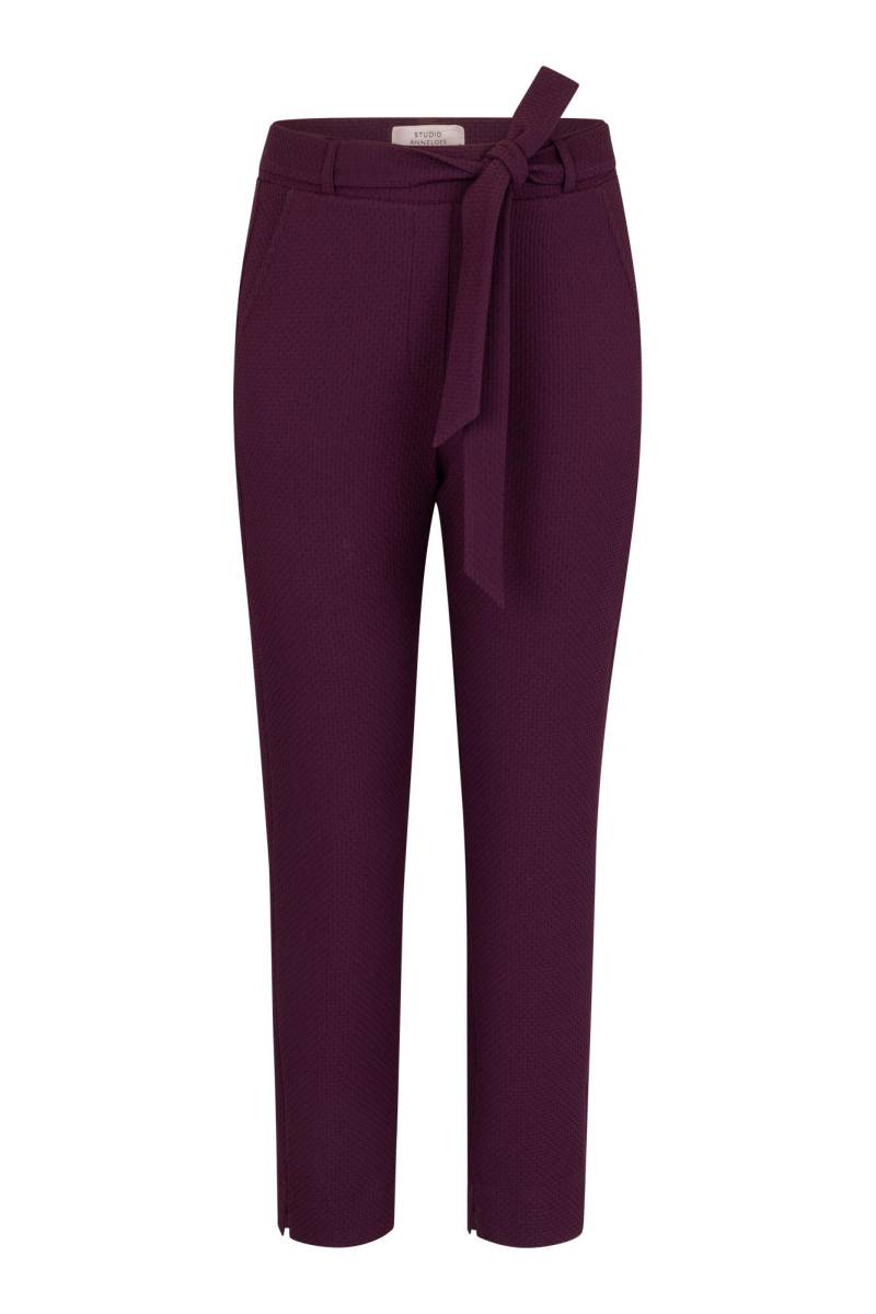 Studio Anneloes - Zarja waffle trousers blackberry - Gr. - L von Studio Anneloes