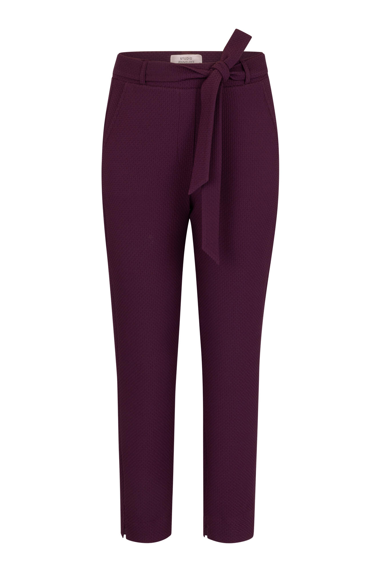 Studio Anneloes - Zarja waffle trousers blackberry - Gr. - XL von Studio Anneloes