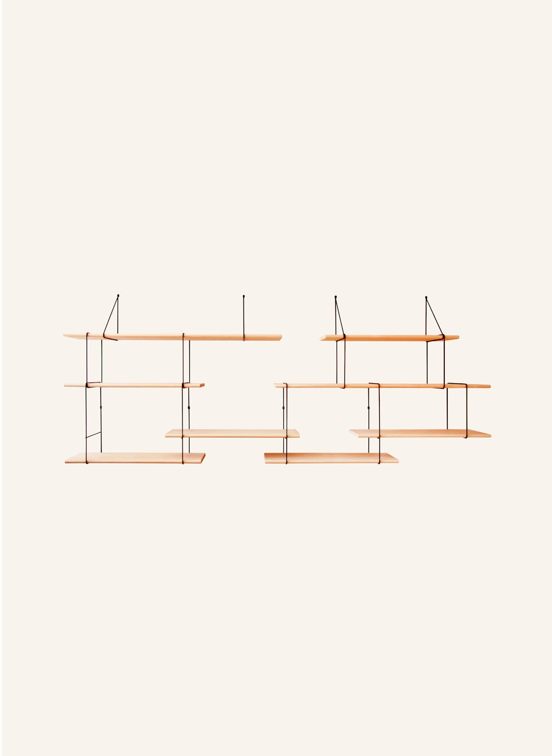 Studio Hausen Regal Link Duo braun von Studio Hausen