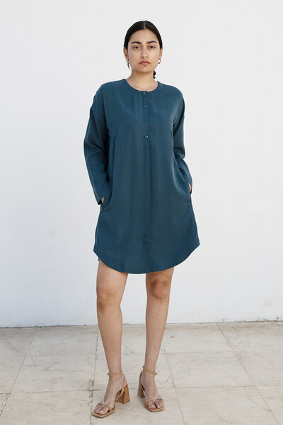 Studio Hertzberg OVERSIZE HEMDBLUSENKLEID "FII-NE" AUS TENCEL von Studio Hertzberg