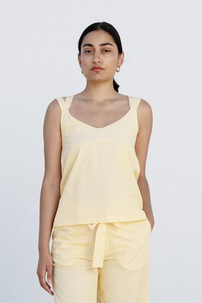 Studio Hertzberg Sommertop Ma-lii mit V-Ausschnitt von Studio Hertzberg