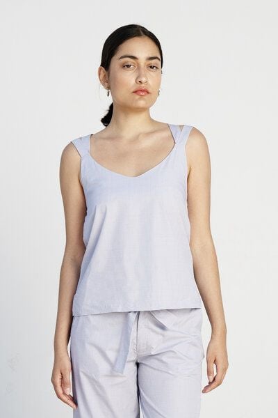 Studio Hertzberg Sommertop Ma-lii mit V-Ausschnitt von Studio Hertzberg