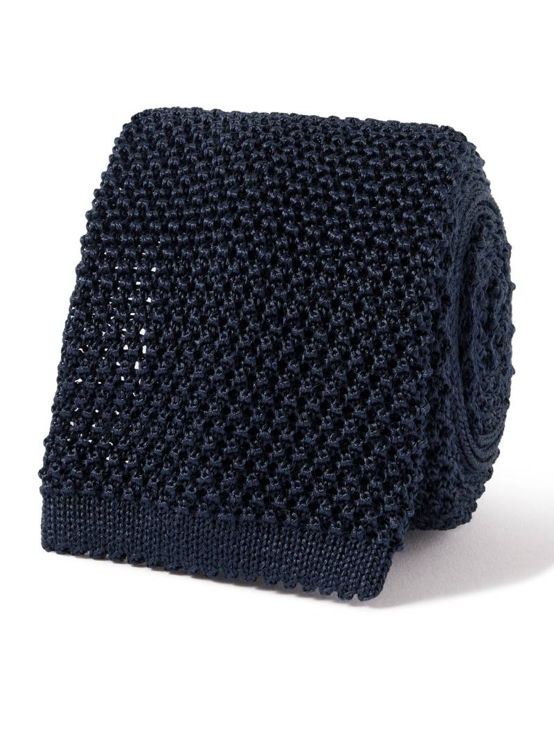 Studio Nicholson - 6.5cm Knitted Silk Tie - Men - Blue von Studio Nicholson