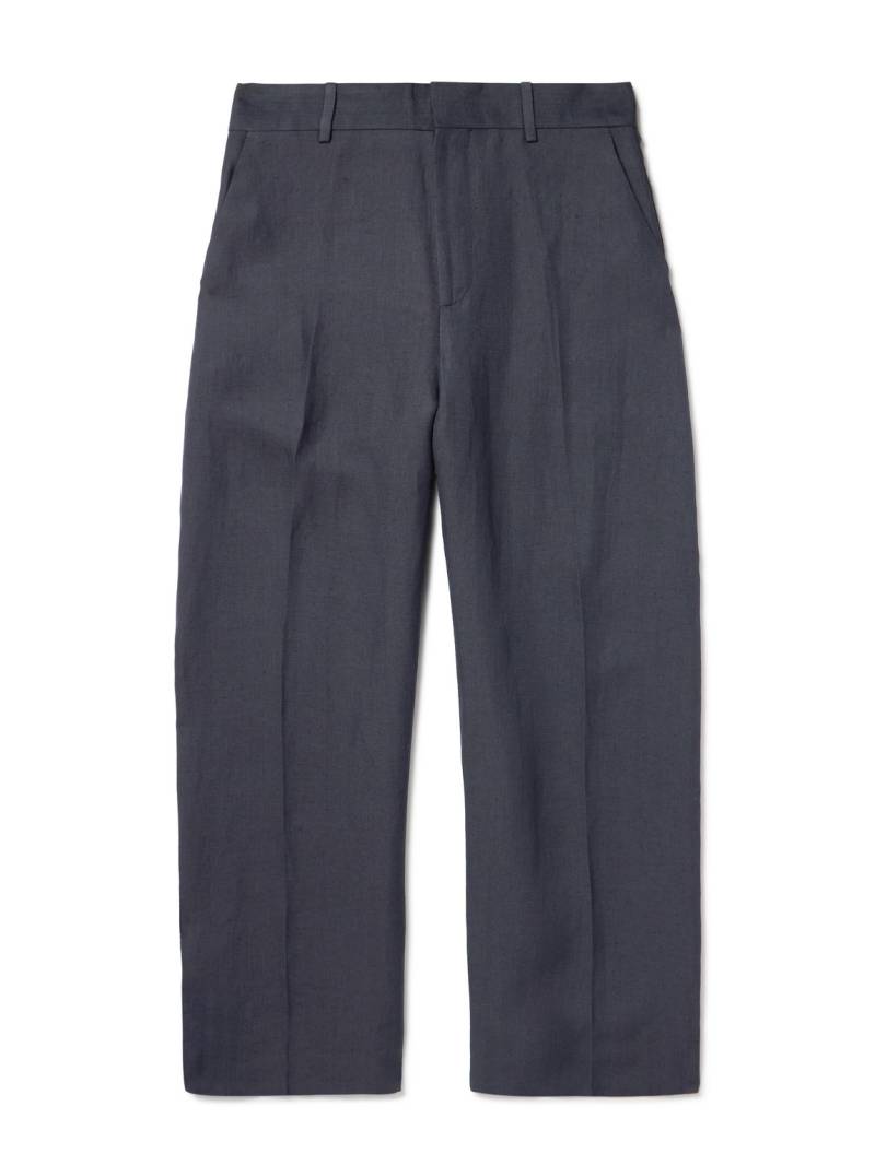 Studio Nicholson - Fume Tapered Linen-Blend Suit Trousers - Men - Blue - M von Studio Nicholson