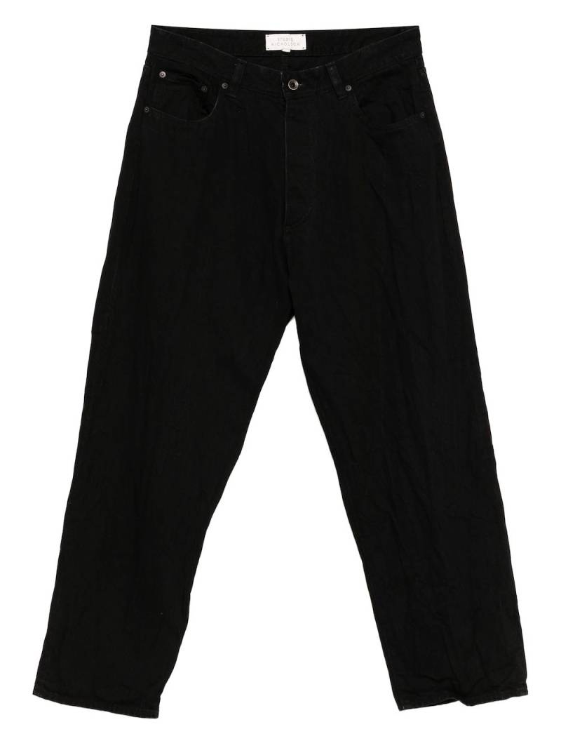 Studio Nicholson Seb Jeans in Knitteroptik - Schwarz von Studio Nicholson