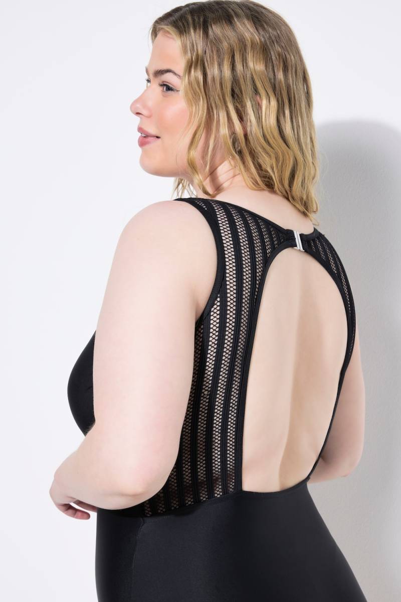 Große Größen Badeanzug, Damen, schwarz, Größe: 46, Polyester/Synthetische Fasern/Elasthan, Studio Untold von Studio Untold