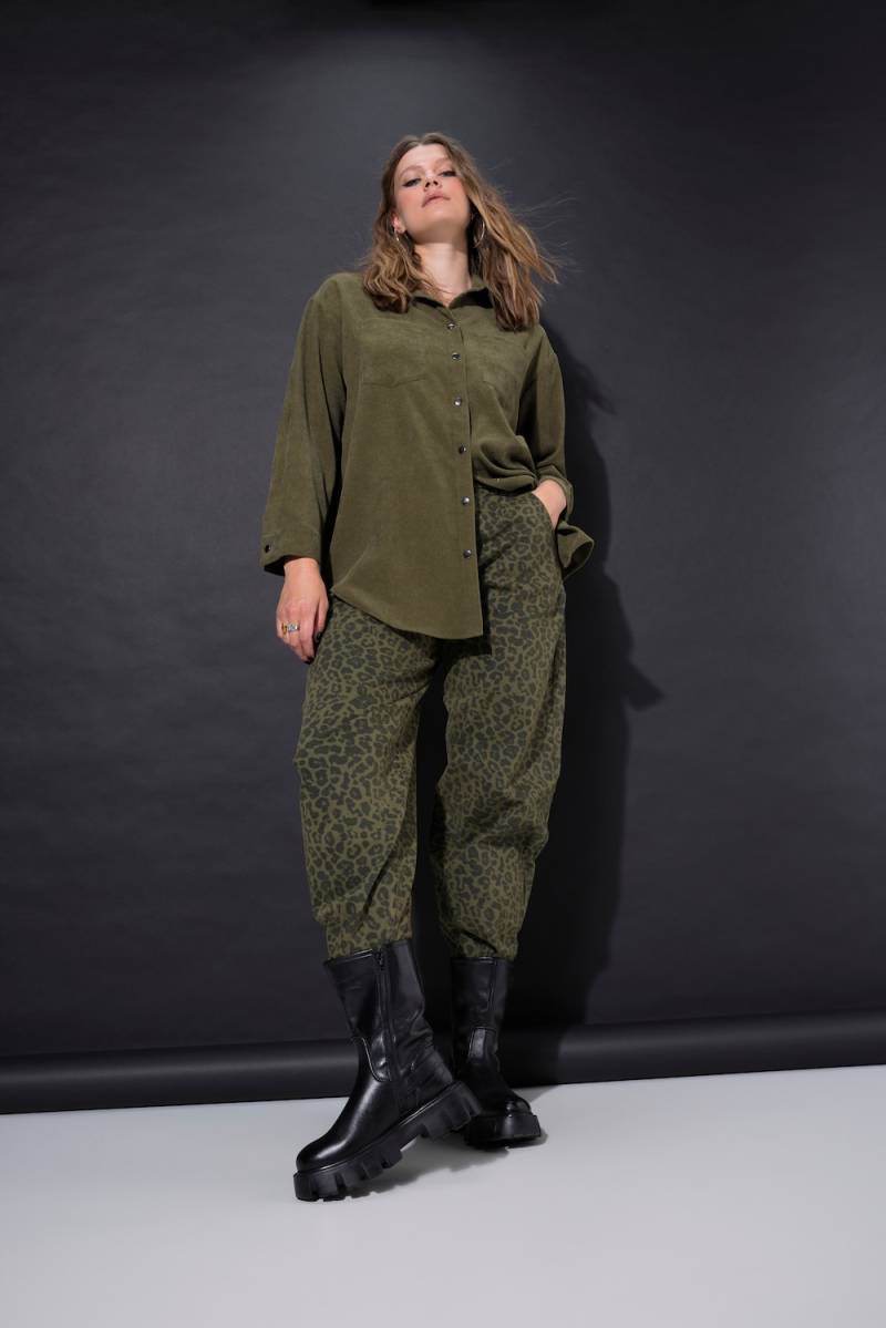 Große Größen Ballon-Jeans, Damen, grün, Größe: 56, Baumwolle, Studio Untold von Studio Untold