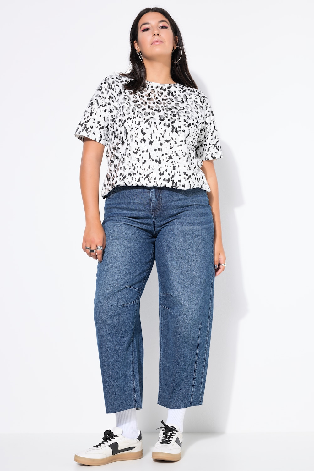 Große Größen Barrel-Jeans, Damen, blau, Größe: 48, Baumwolle, Studio Untold Große Größen Barrel-Jeans, Damen, blau, Größe: 48, Baumwolle, Studio Untold von Studio Untold
