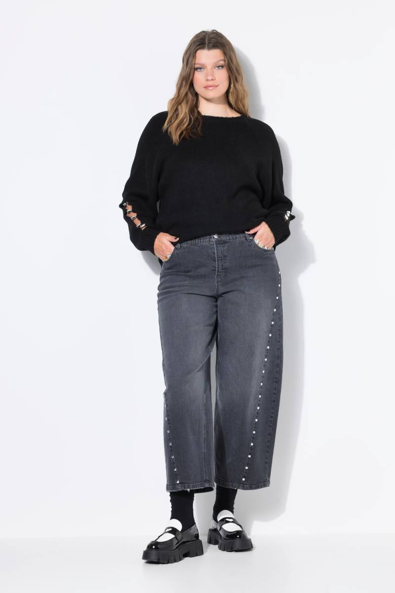 Große Größen Barrel-Jeans, Damen, grau, Größe: 44, Baumwolle, Studio Untold von Studio Untold
