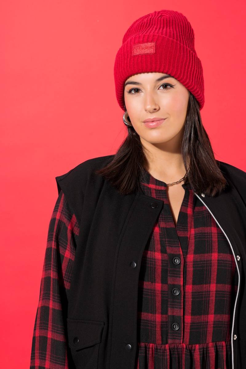 Große Größen Beanie, Damen, rot, Größe: One Size, Polyester/Synthetische Fasern, Studio Untold von Studio Untold