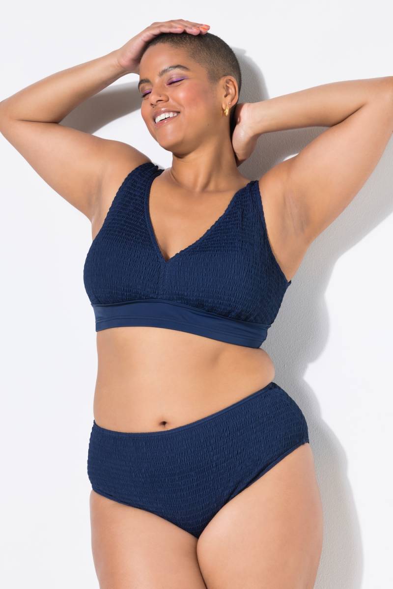 Große Größen Bikini-Slip, Damen, blau, Größe: 50, Polyester/Synthetische Fasern/Elasthan, Studio Untold von Studio Untold