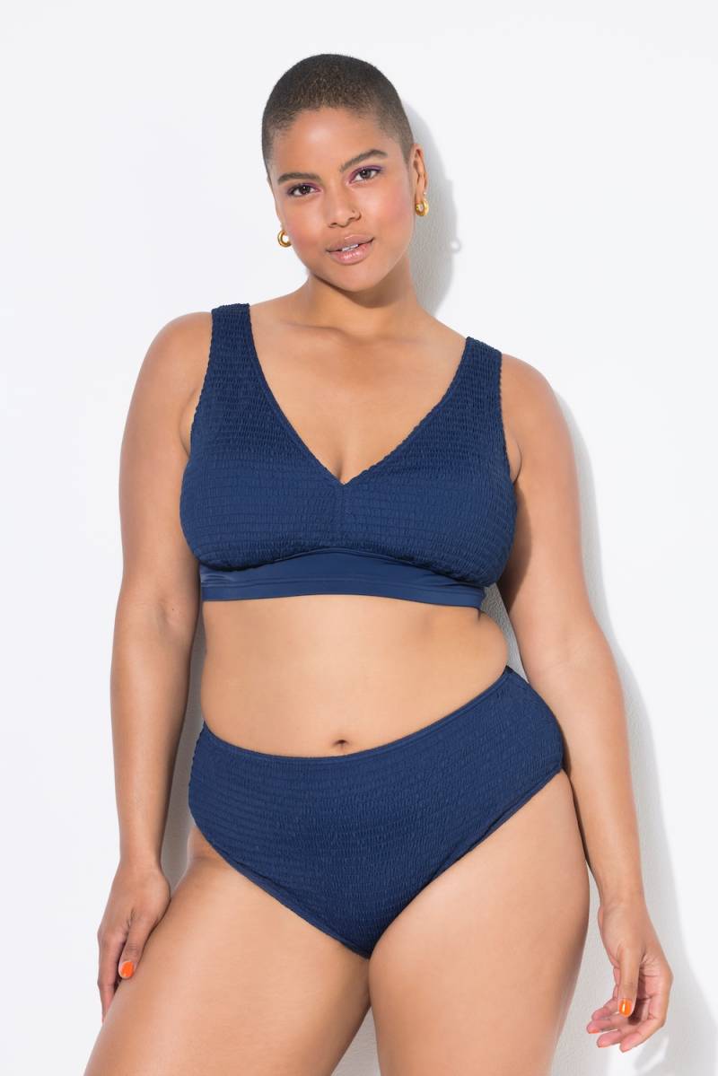 Große Größen Bikini-Slip, Damen, blau, Größe: 52, Polyester/Synthetische Fasern/Elasthan, Studio Untold von Studio Untold