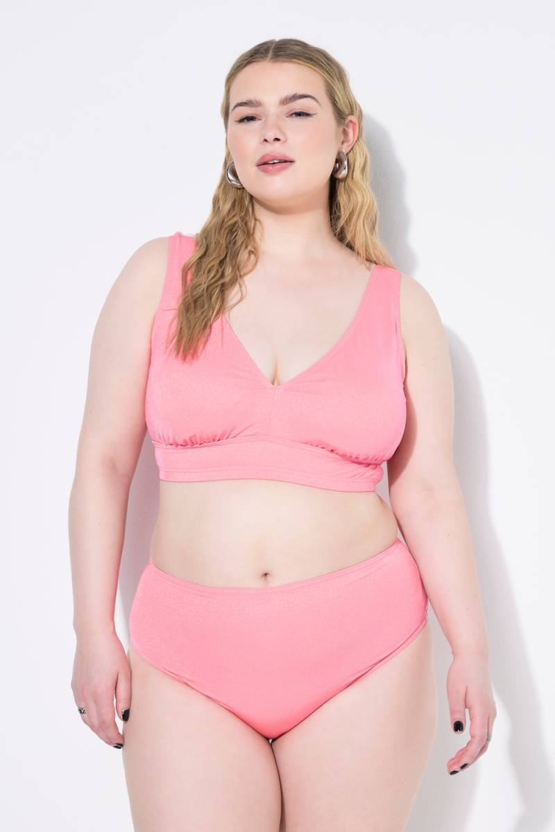 Große Größen Bikini-Slip, Damen, rosa, Größe: 42, Polyester/Synthetische Fasern/Metallische Fasern, Studio Untold von Studio Untold