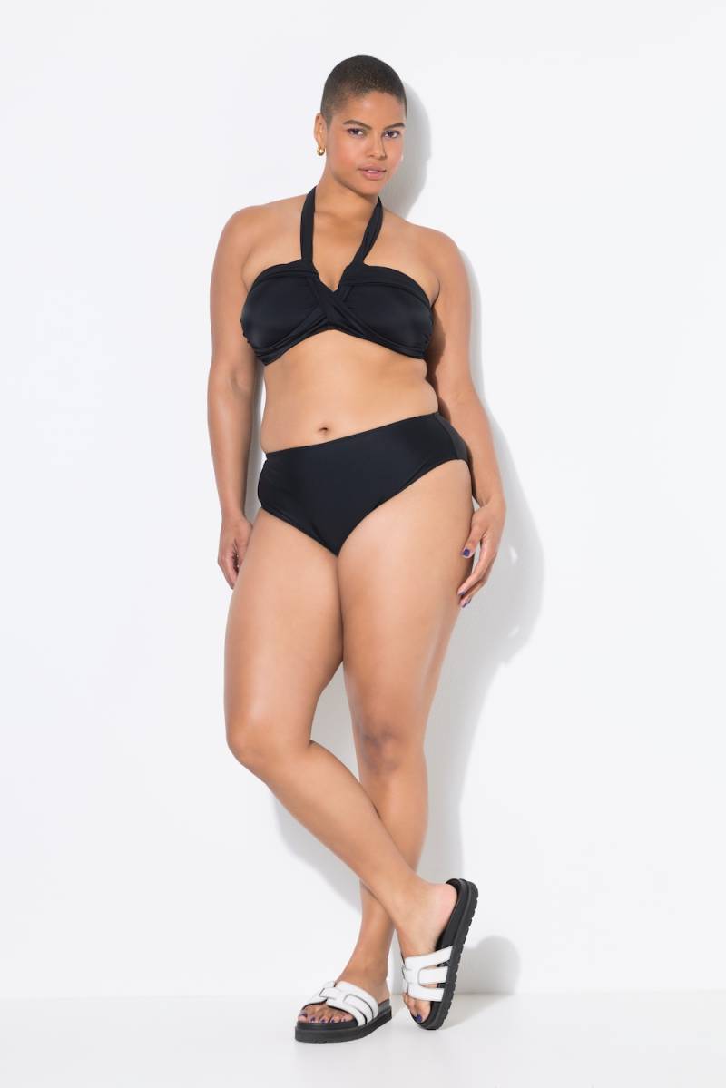 Große Größen Bikini-Slip, Damen, schwarz, Größe: 52, Polyester/Synthetische Fasern/Elasthan, Studio Untold von Studio Untold