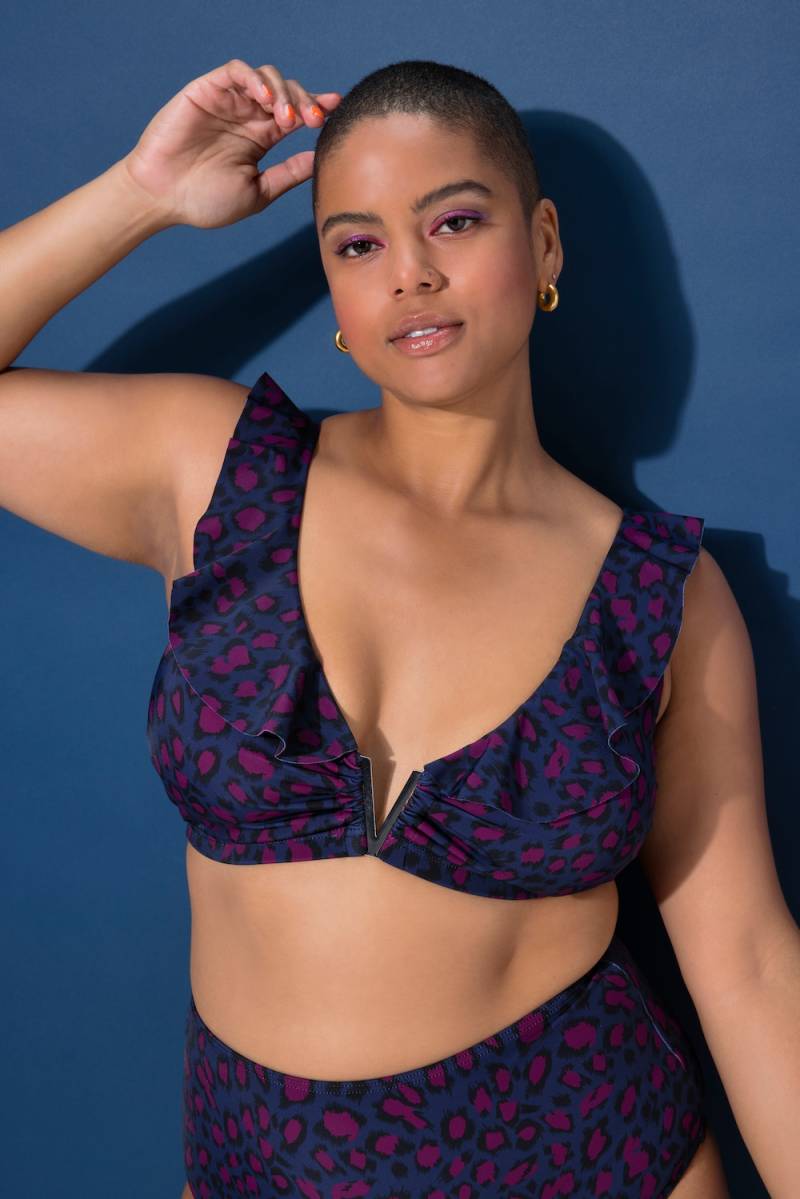 Große Größen Bikini-Top, Damen, blau, Größe: 48, Polyester/Synthetische Fasern/Elasthan, Studio Untold Große Größen Bikini-Top, Damen, blau, Größe: 48, Polyester/Synthetische Fasern/Elasthan, Studio Untold von Studio Untold