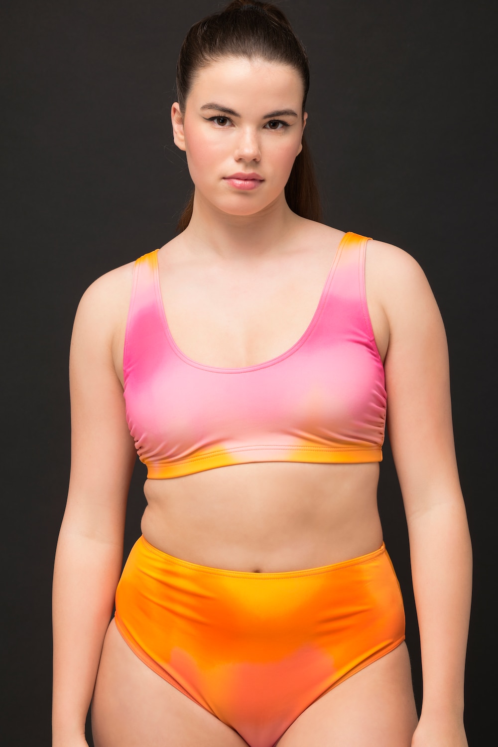 Große Größen Bikini-Top, Damen, orange, Größe: 42, Synthetische Fasern/Elasthan, Studio Untold von Studio Untold