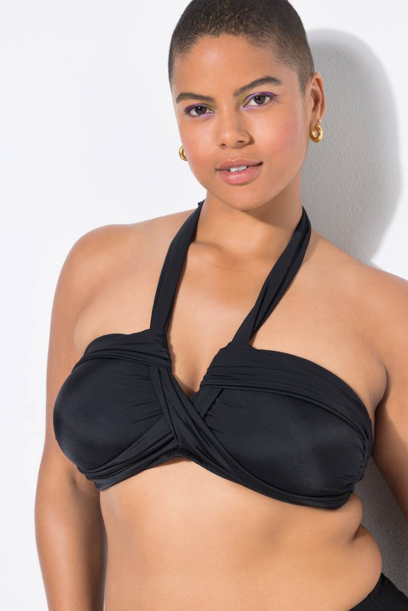 Große Größen Bikini-Top, Damen, schwarz, Größe: 50, Polyester/Synthetische Fasern/Elasthan, Studio Untold Große Größen Bikini-Top, Damen, schwarz, Größe: 50, Polyester/Synthetische Fasern/Elasthan, Studio Untold von Studio Untold