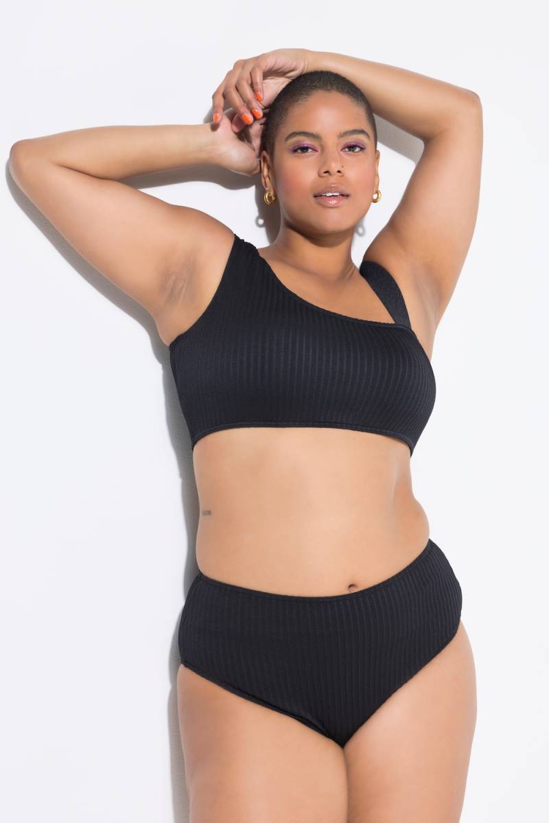 Große Größen Bikini-Top, Damen, schwarz, Größe: 50, Polyester/Synthetische Fasern/Elasthan, Studio Untold von Studio Untold