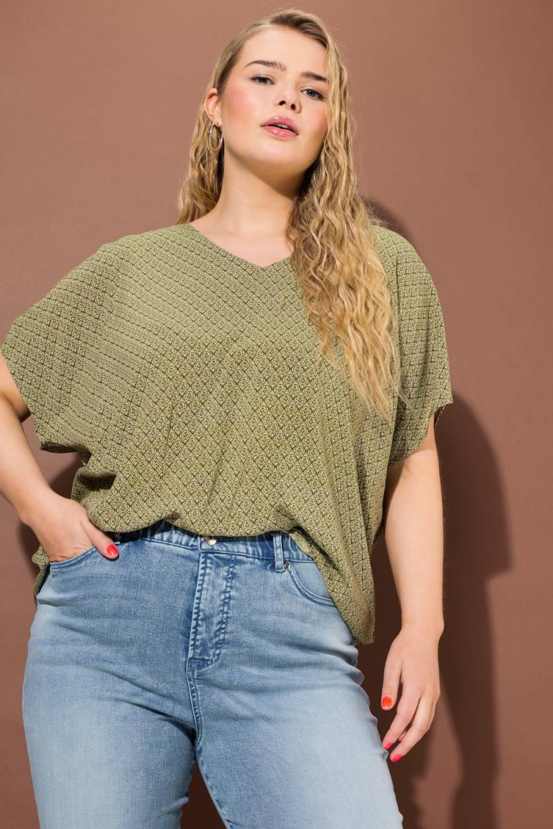 Große Größen Blusenshirt, Damen, braun, Größe: 46/48, Viskose, Studio Untold Große Größen Blusenshirt, Damen, braun, Größe: 46/48, Viskose, Studio Untold von Studio Untold