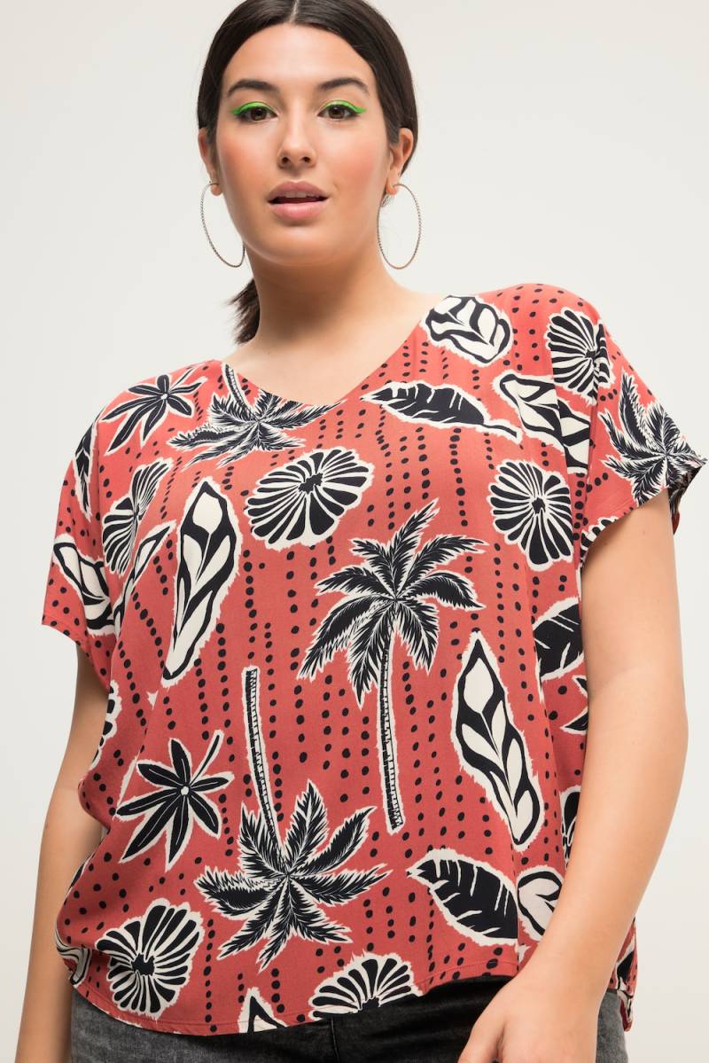 Große Größen Blusenshirt, Damen, rot, Größe: 46/48, Viskose, Studio Untold von Studio Untold