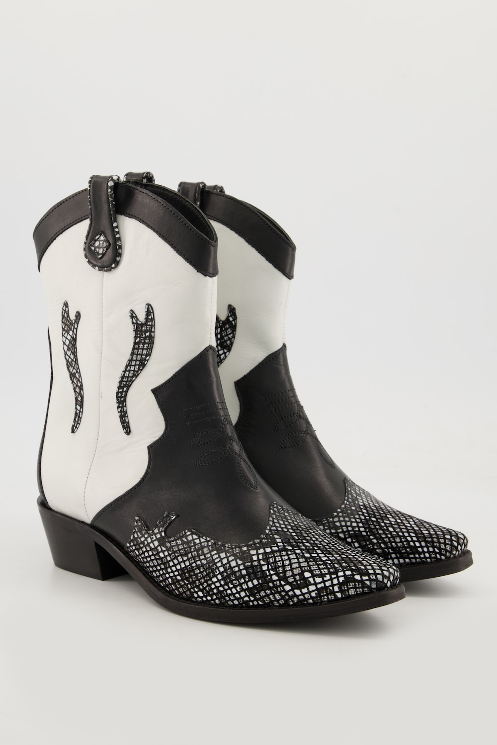 Cowboy-Stiefel, Damen, schwarz, Größe: 39, Polyester/Leder, Studio Untold von Studio Untold