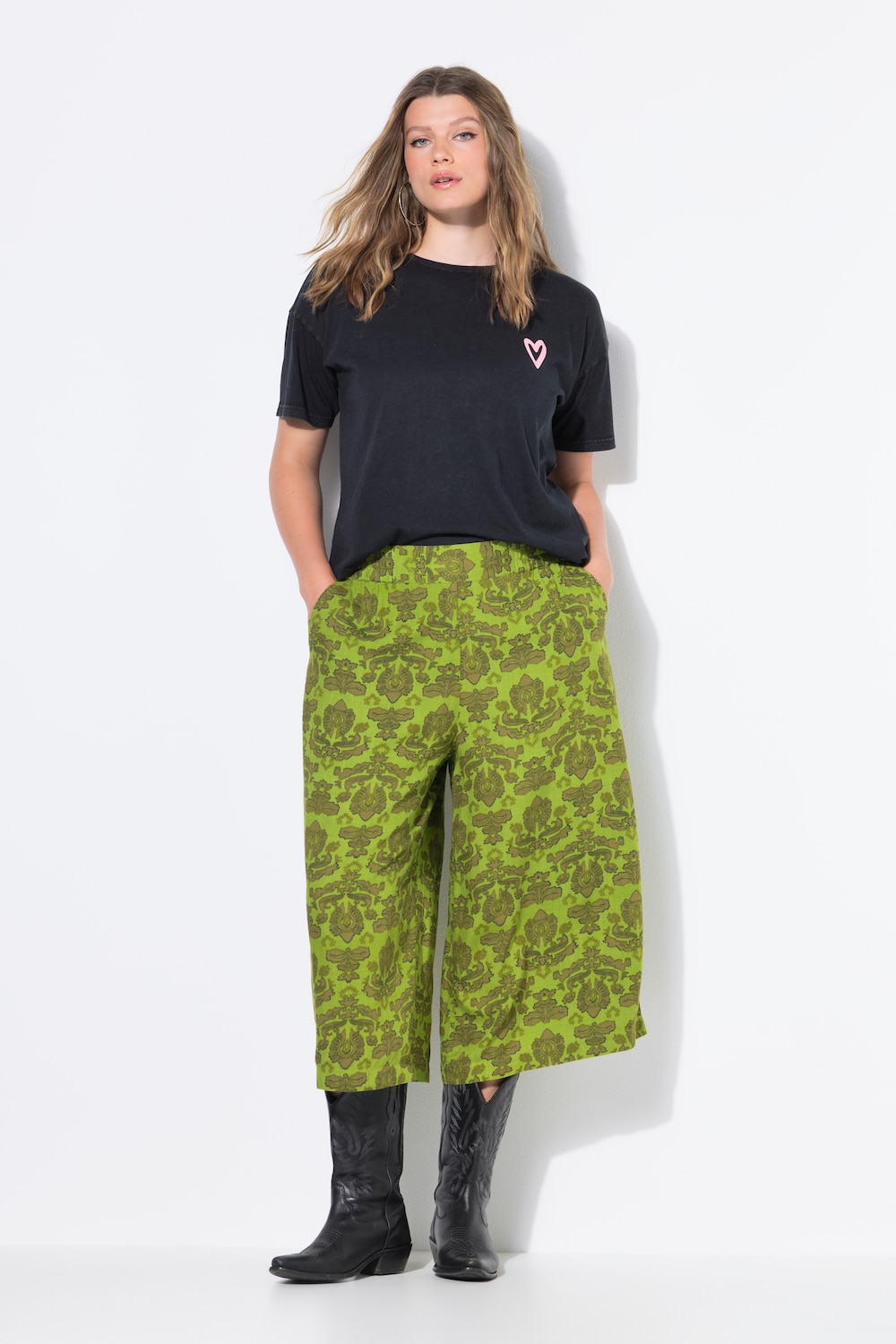 Große Größen Culotte, Damen, grün, Größe: 58, Viskose, Studio Untold Große Größen Culotte, Damen, grün, Größe: 58, Viskose, Studio Untold von Studio Untold