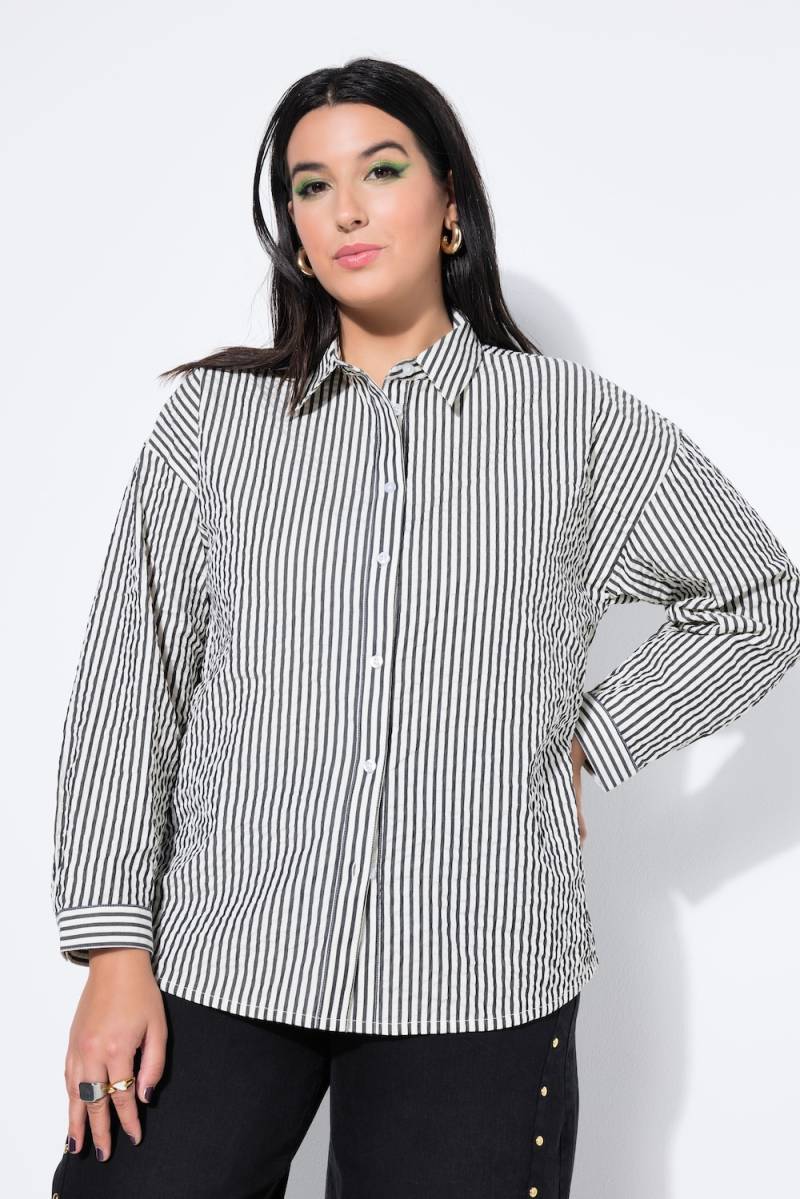 Große Größen Hemdbluse, Damen, beige, Größe: 42/44, Polyester/Baumwolle, Studio Untold von Studio Untold