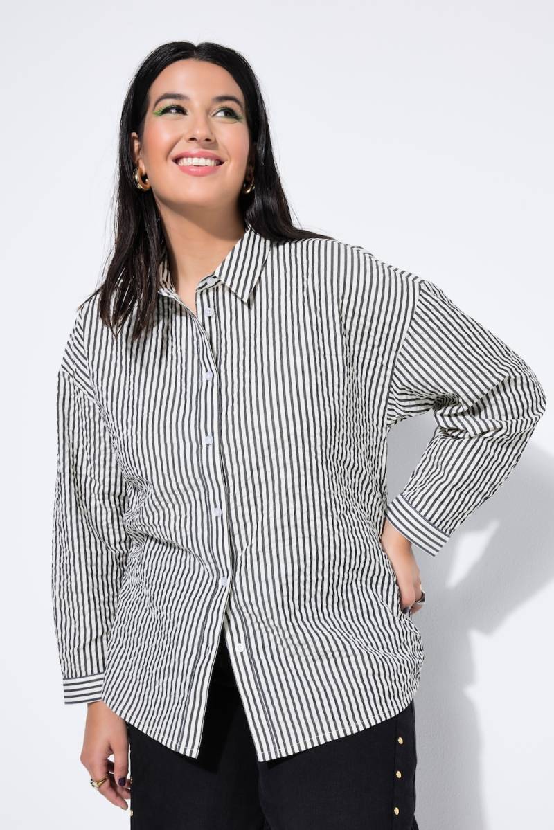 Große Größen Hemdbluse, Damen, beige, Größe: 54/56, Polyester/Baumwolle, Studio Untold von Studio Untold