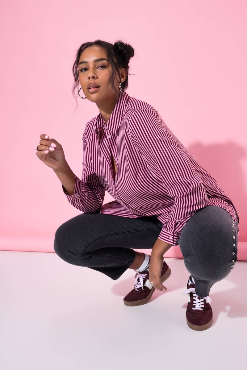 Große Größen Hemdbluse, Damen, rot, Größe: 50/52, Viskose, Studio Untold von Studio Untold