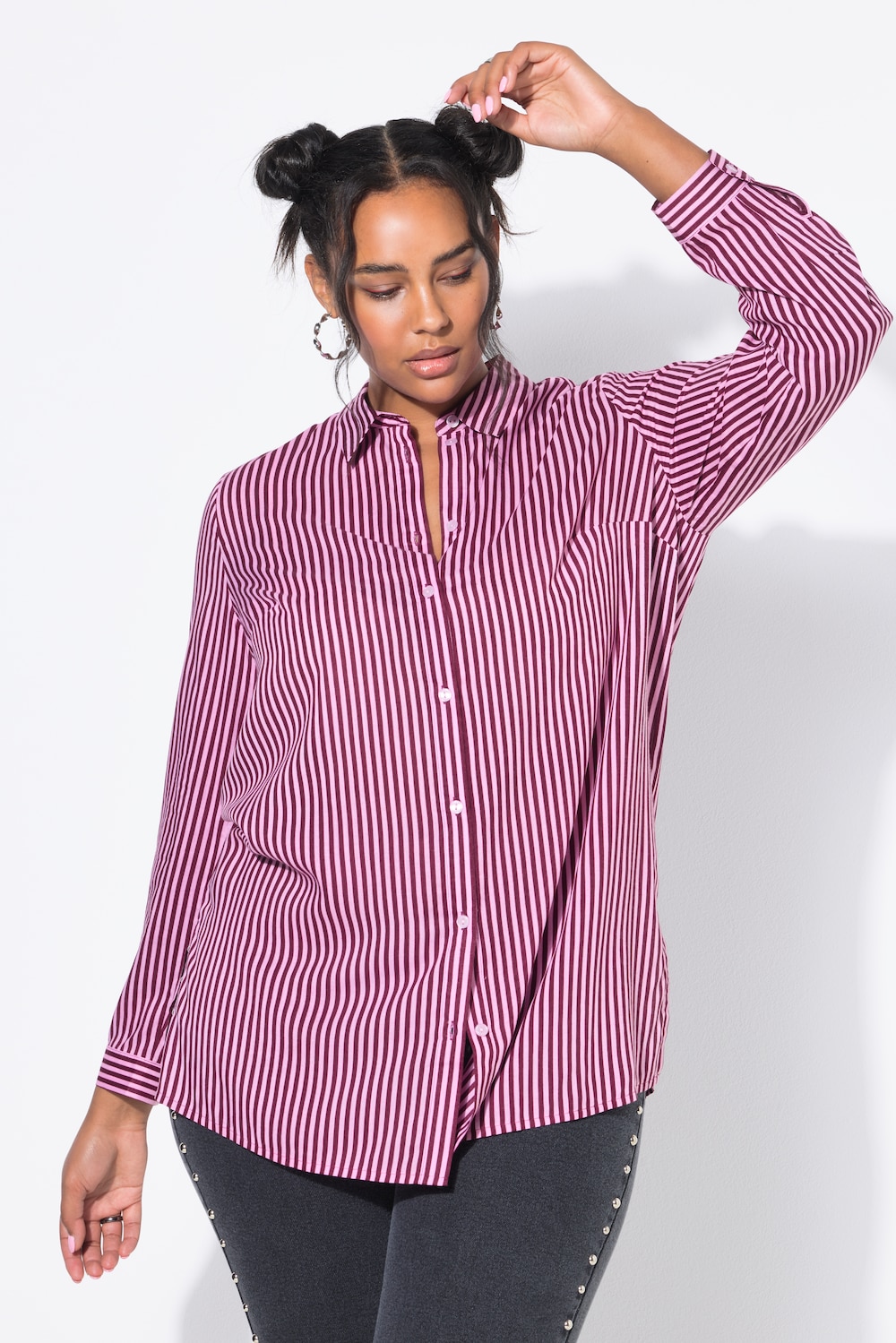 Große Größen Hemdbluse, Damen, rot, Größe: 50/52, Viskose, Studio Untold von Studio Untold