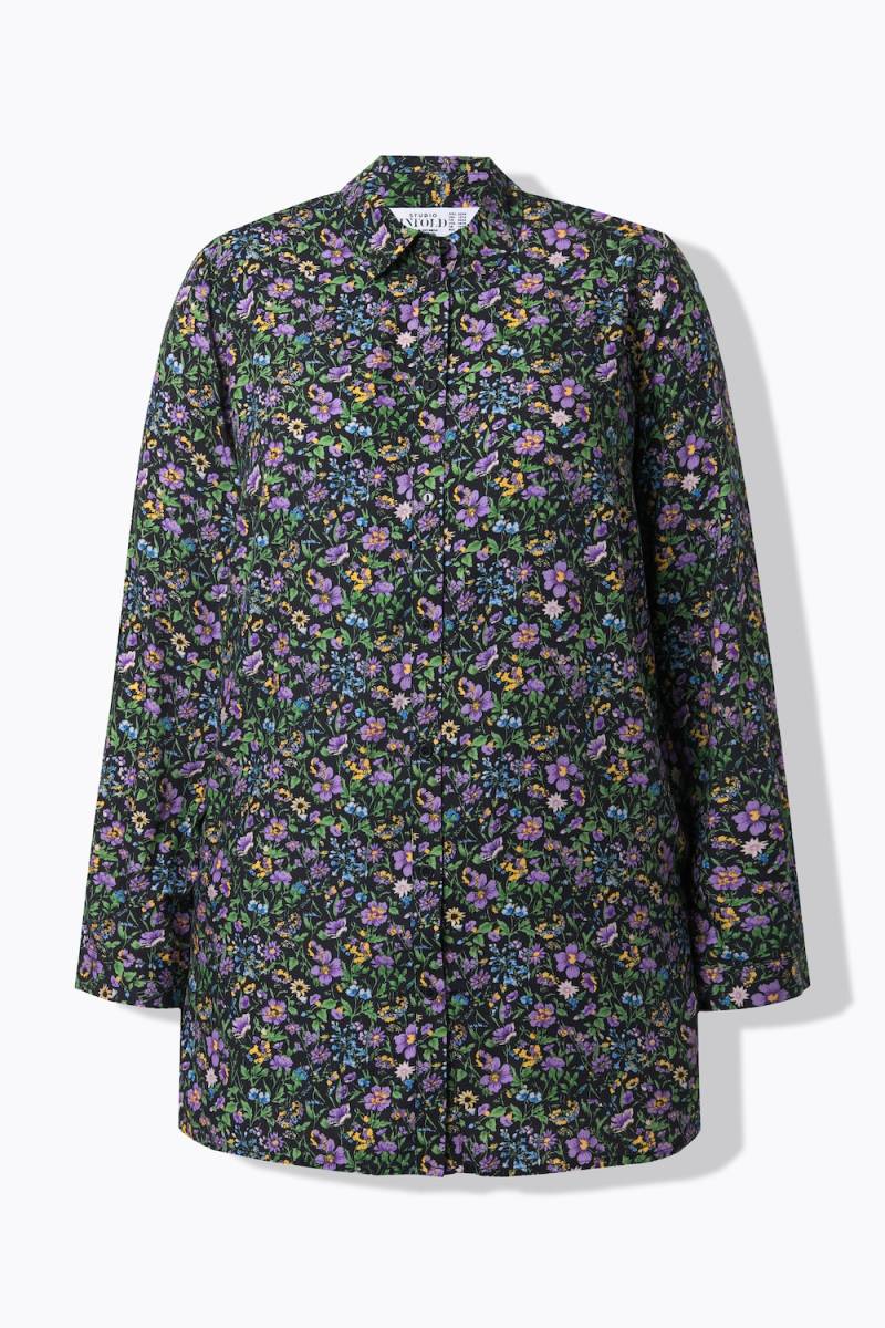 Große Größen Hemdbluse, Damen, schwarz, Größe: 50/52, Viskose, Studio Untold von Studio Untold