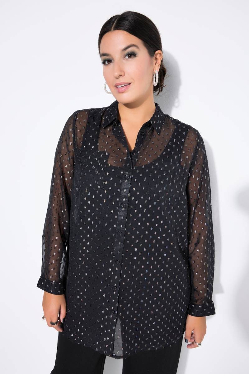 Große Größen Hemdbluse, Damen, schwarz, Größe: 54/56, Polyester, Studio Untold Große Größen Hemdbluse, Damen, schwarz, Größe: 54/56, Polyester, Studio Untold von Studio Untold