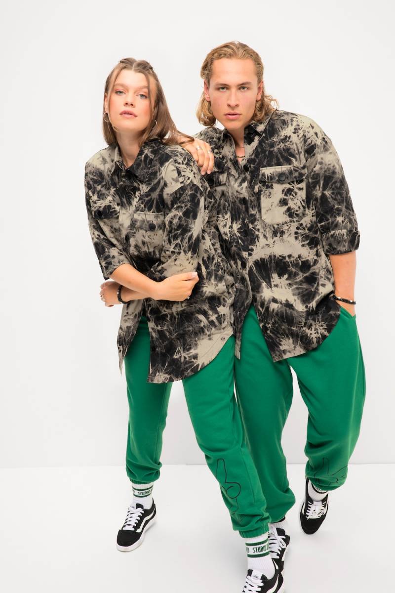 Große Größen Hemdjacke, Damen, schwarz, Größe: S, Baumwolle, Studio Untold von Studio Untold