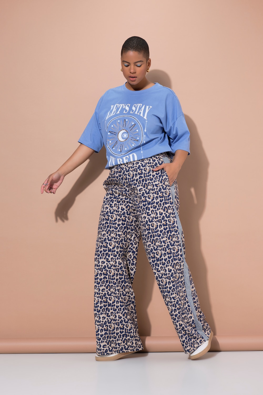 Große Größen Hose, Damen, blau, Größe: 42, Baumwolle/Polyester, Studio Untold Große Größen Hose, Damen, blau, Größe: 42, Baumwolle/Polyester, Studio Untold von Studio Untold