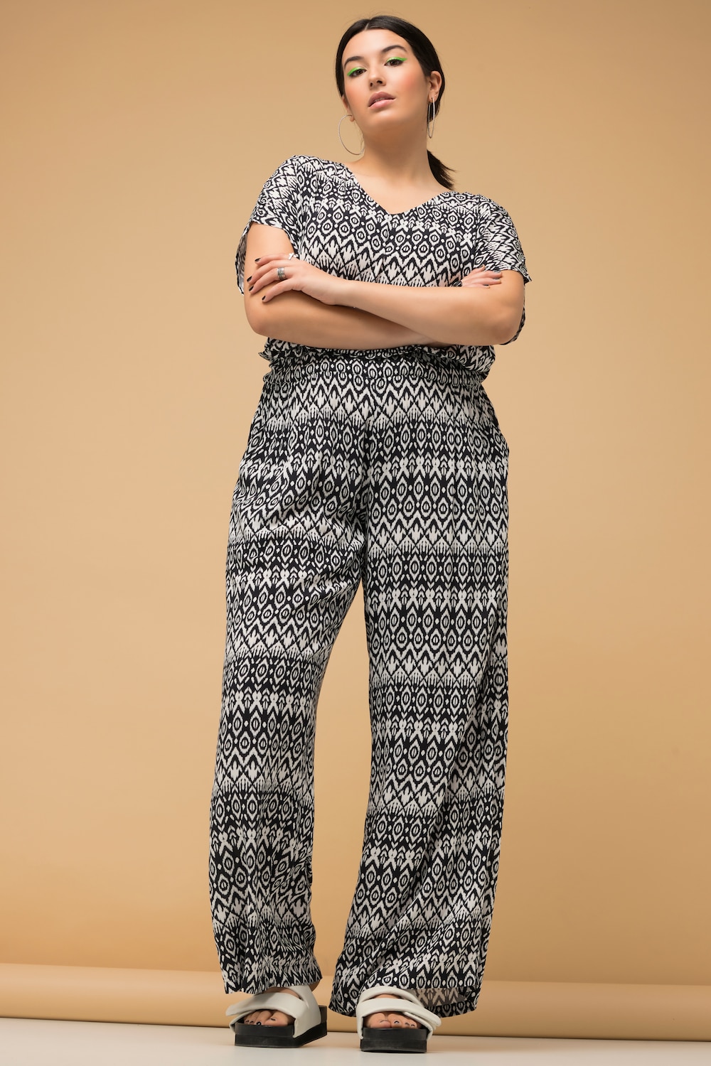 Große Größen Hose, Damen, schwarz, Größe: 42/44, Viskose, Studio Untold Große Größen Hose, Damen, schwarz, Größe: 42/44, Viskose, Studio Untold von Studio Untold