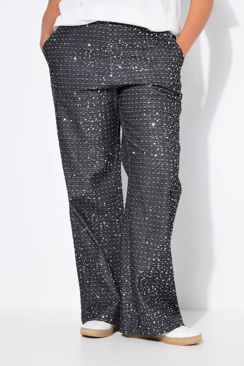 Große Größen Hose in Jeans-Optik, Damen, schwarz, Größe: 42, Baumwolle/Polyester, Studio Untold von Studio Untold