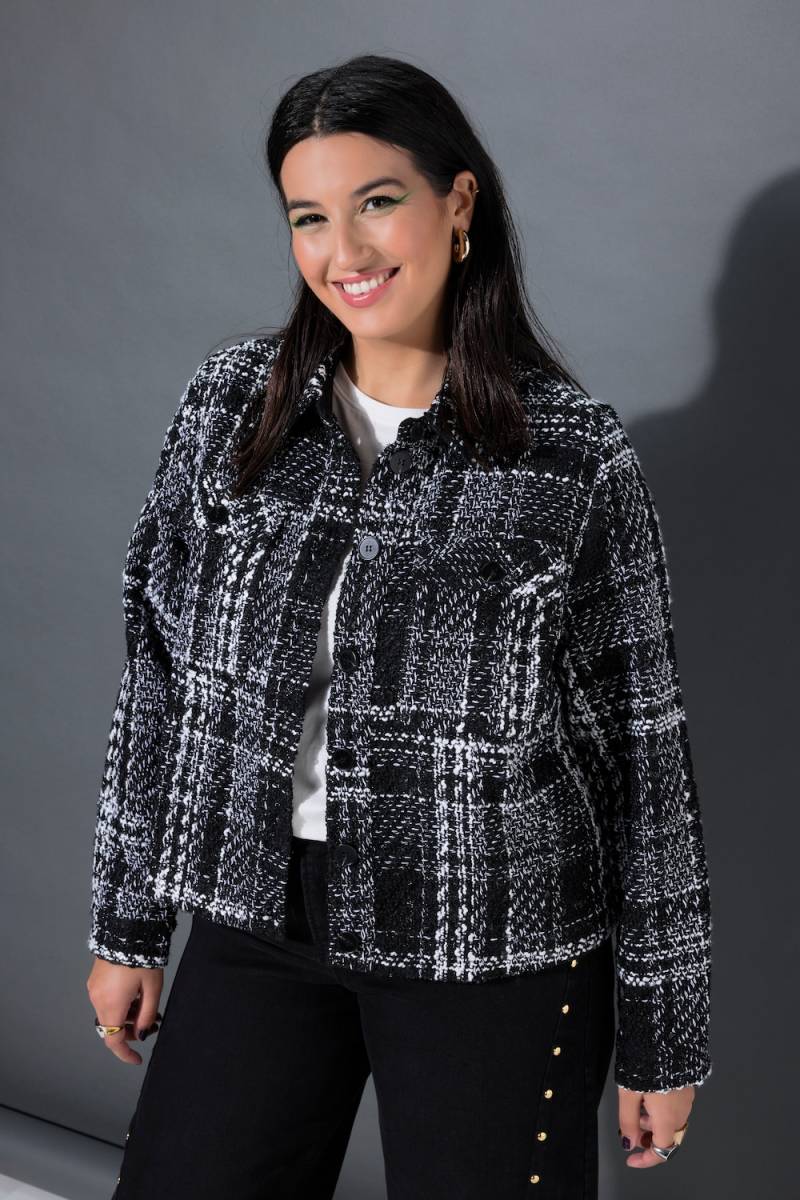 Große Größen Jacke, Damen, schwarz, Größe: 54/56, Polyester, Studio Untold von Studio Untold