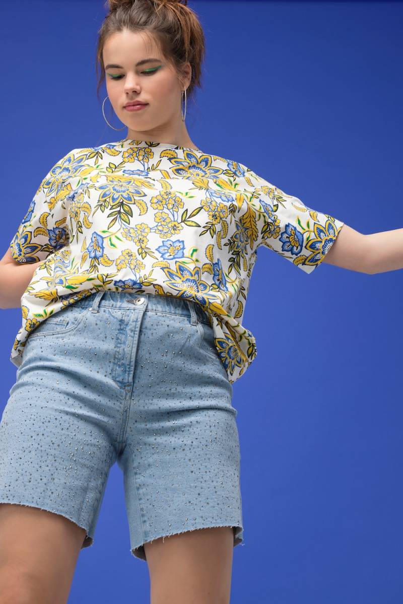 Große Größen Jeans-Shorts, Damen, blau, Größe: 42, Baumwolle, Studio Untold von Studio Untold