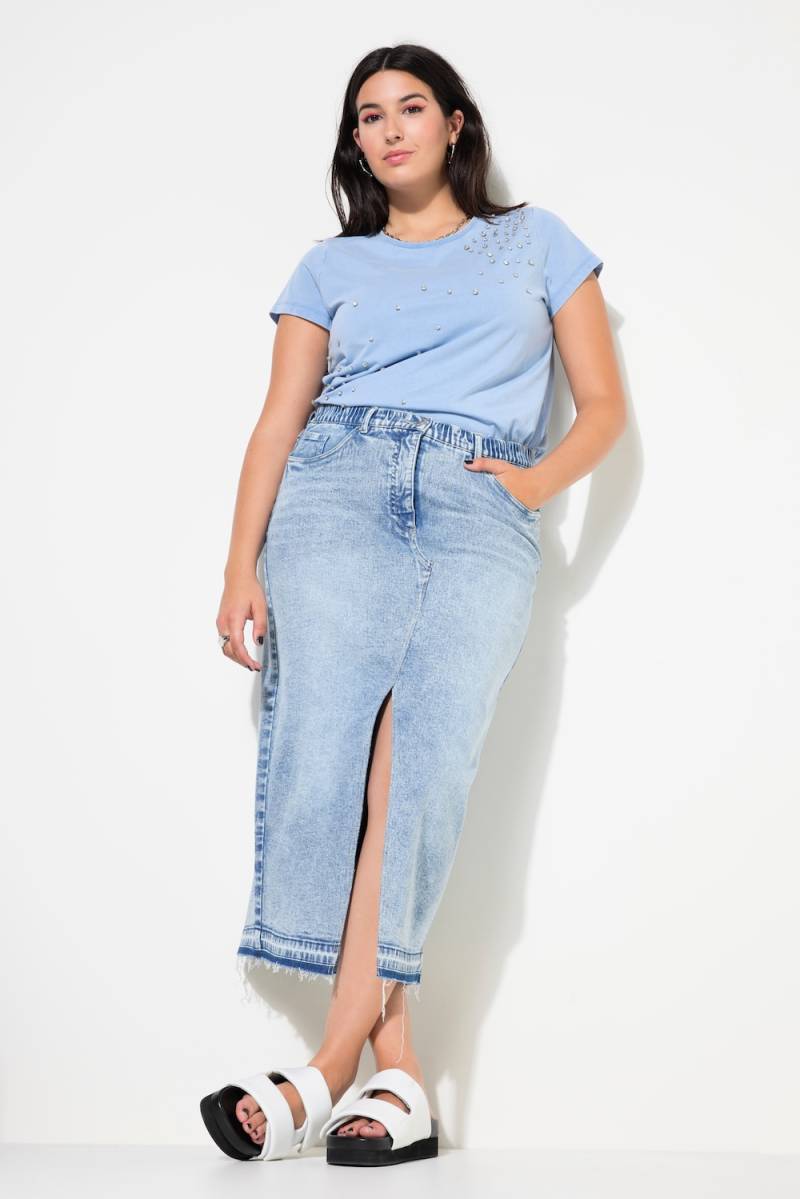 Große Größen Jeansrock, Damen, blau, Größe: 48, Baumwolle, Studio Untold von Studio Untold