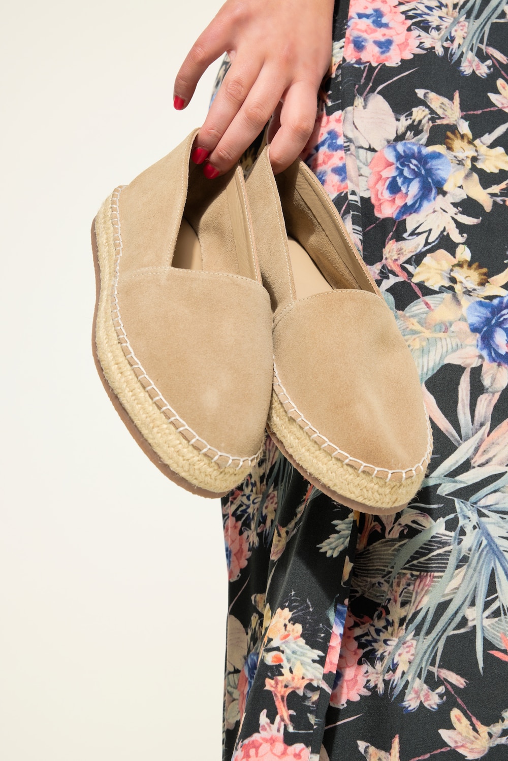 Große Größen Leder-Espadrilles, Damen, braun, Größe: 43, Leder, Studio Untold von Studio Untold
