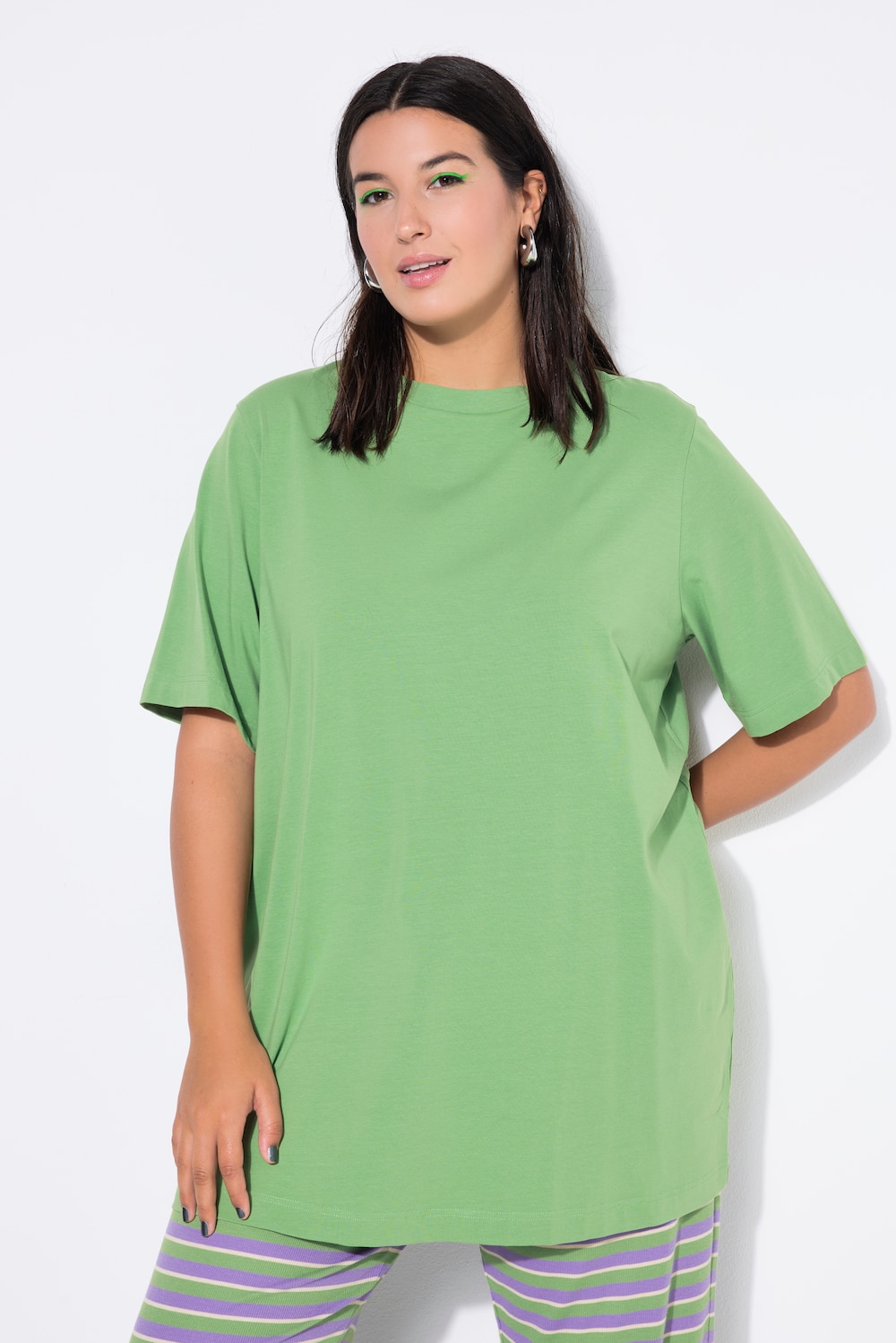 Große Größen Longshirt, Damen, grün, Größe: 46/48, Baumwolle, Studio Untold von Studio Untold