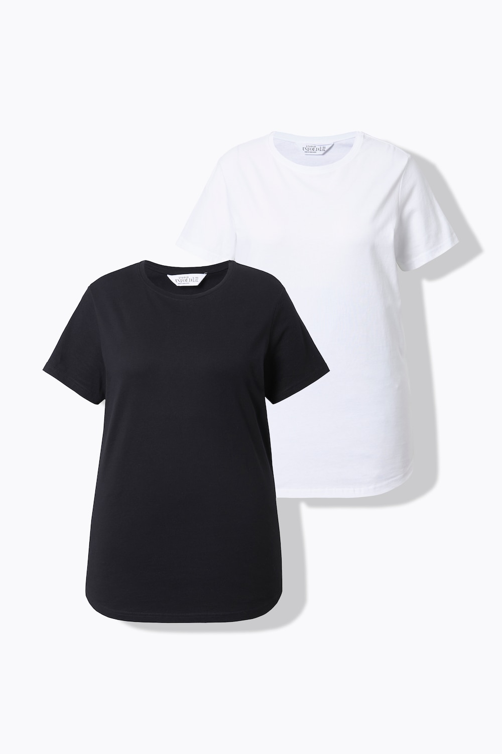 Große Größen Longshirt, Damen, schwarz, Größe: 54/56, Baumwolle, Studio Untold von Studio Untold