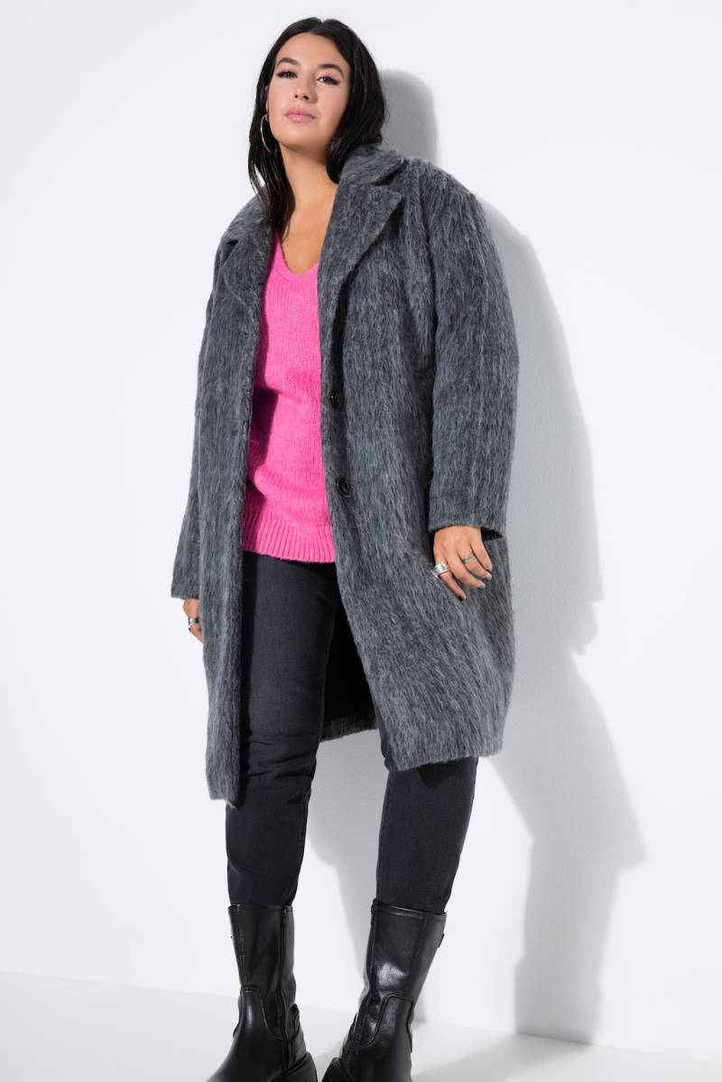 Große Größen Mantel, Damen, blau, Größe: 46/48, Polyester, Studio Untold von Studio Untold