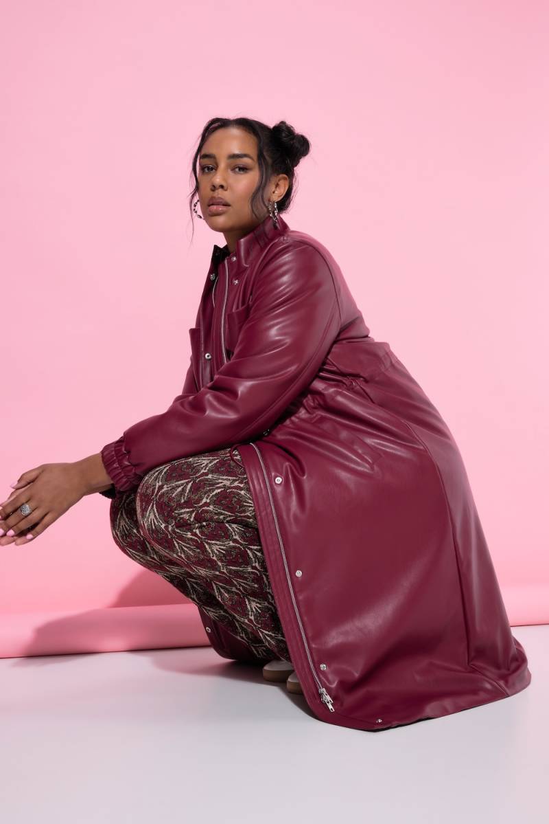 Große Größen Mantel, Damen, rot, Größe: 54/56, Polyester/Synthetische Fasern, Studio Untold Große Größen Mantel, Damen, rot, Größe: 54/56, Polyester/Synthetische Fasern, Studio Untold von Studio Untold