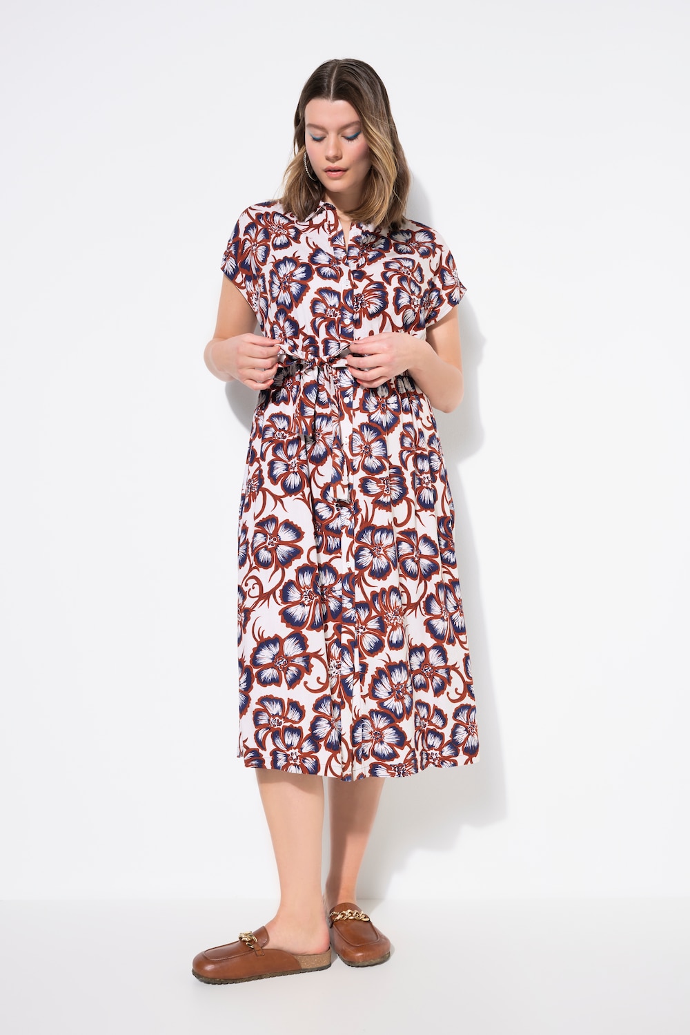 Große Größen Maxikleid, Damen, grau, Größe: 46/48, Viskose, Studio Untold von Studio Untold