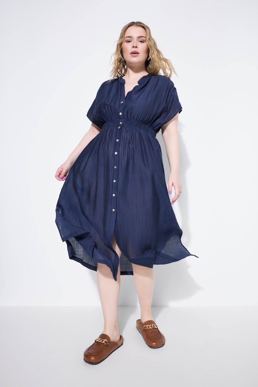 Große Größen Maxikleid, Damen, grau, Größe: 54/56, Synthetische Fasern, Studio Untold von Studio Untold