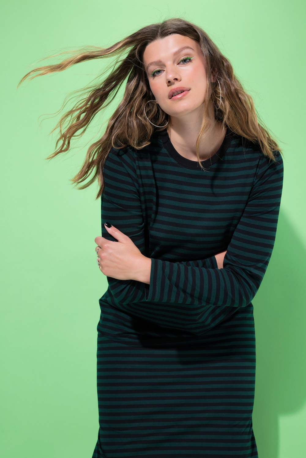 Große Größen Maxikleid, Damen, grün, Größe: 50/52, Baumwolle, Studio Untold von Studio Untold